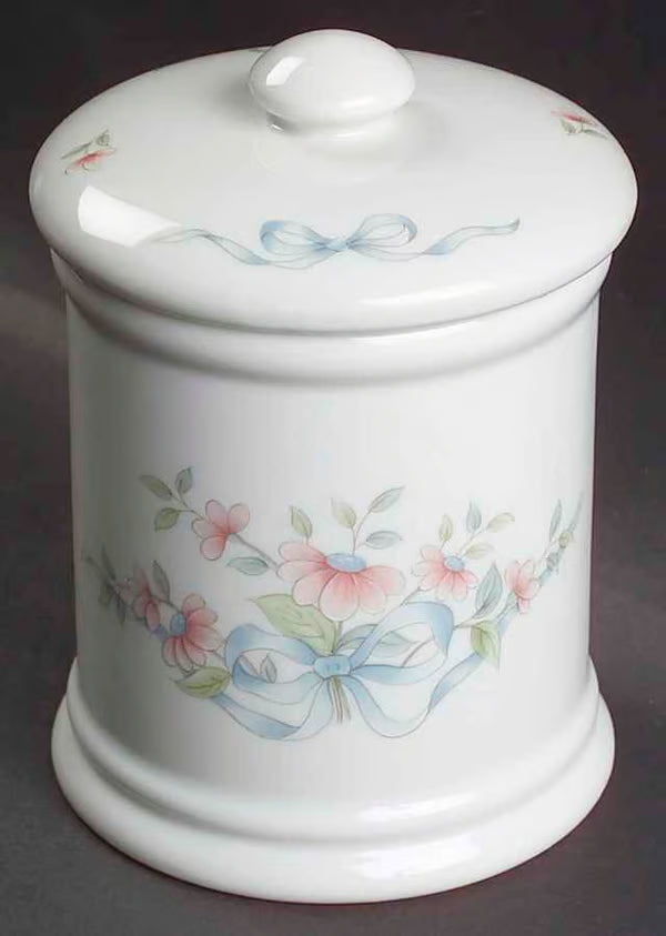 Princess Heritage Bath Jar with Lid - Vintage Porcelain by Princess House