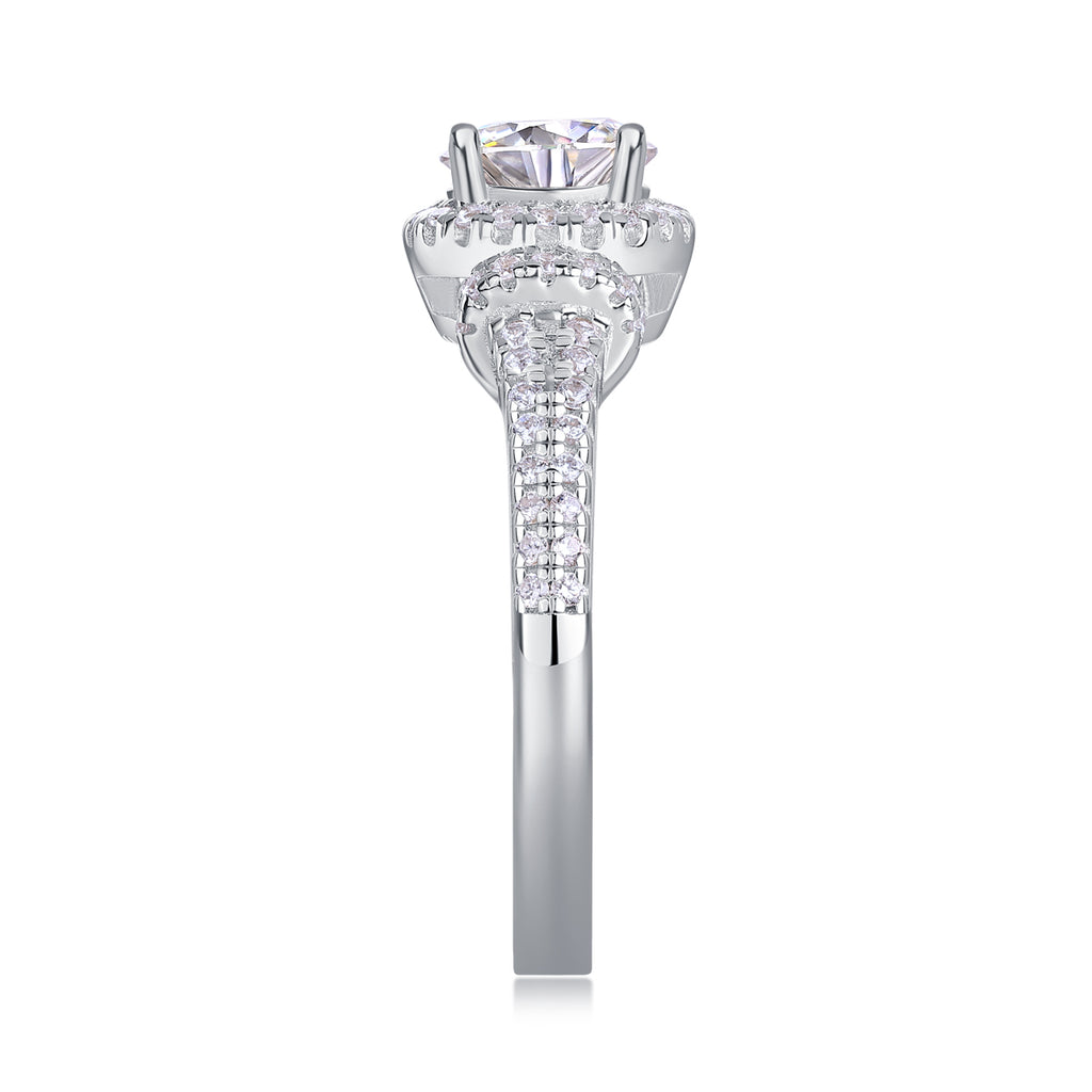 1 carat Luxury Moissanite Diamond Wedding Ring