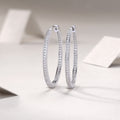 Moissanite Stud Earrings - S925 Sterling Silver Platinum-Plated (Pair)