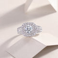 1 Carat Moissanite Crown Ring - S925 Sterling Silver
