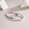 Moissanite Hoop Earrings - S925 Sterling Silver