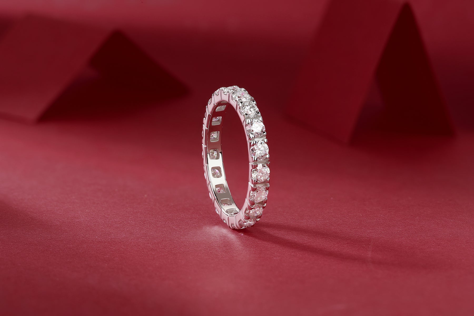 Moissanite Starry Sky Sterling Silver Ring