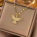 Phoenix Titanium Steel Pendant Necklace