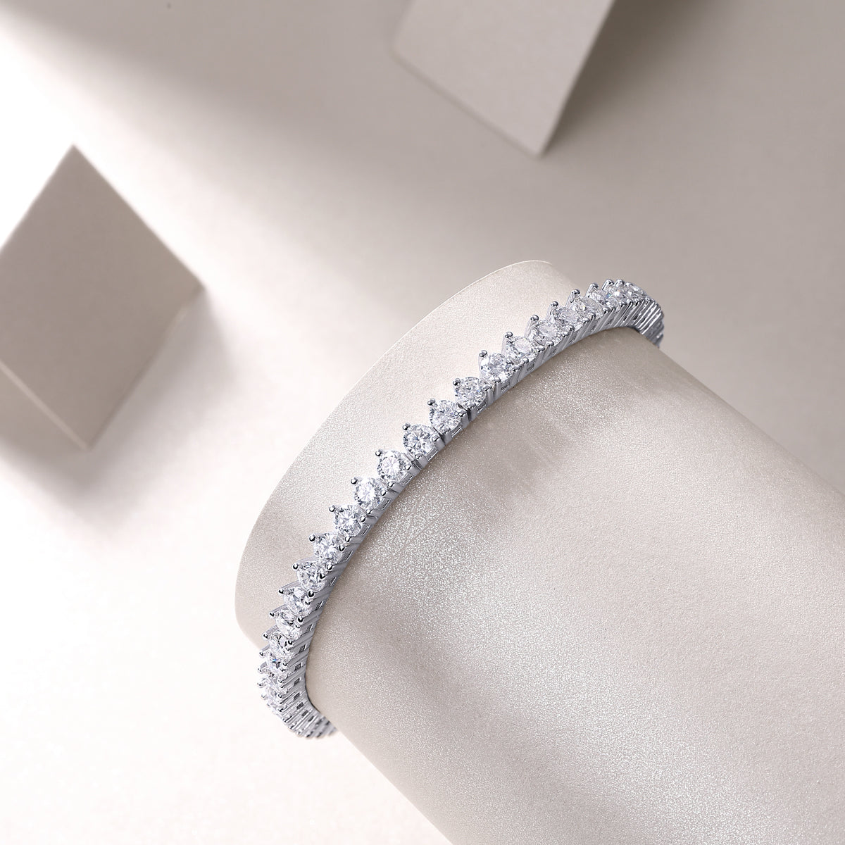 Mark Moissanite Tennis Bracelet — S925 Sterling Silver, 0.1ct