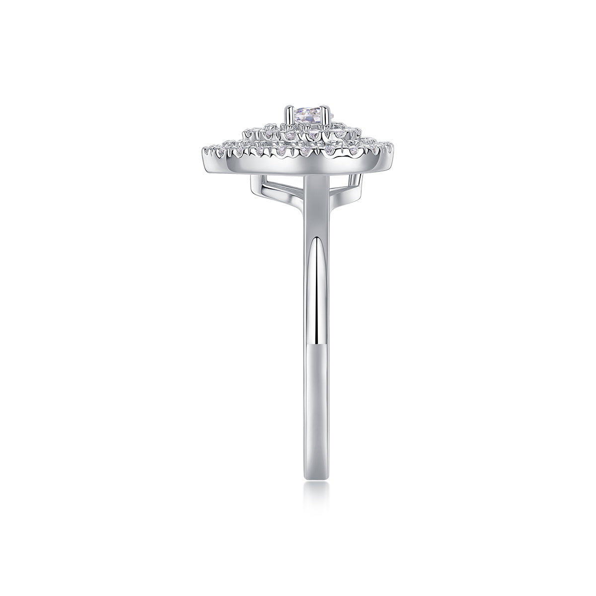 Luxury Moissanite Sterling Silver Ring