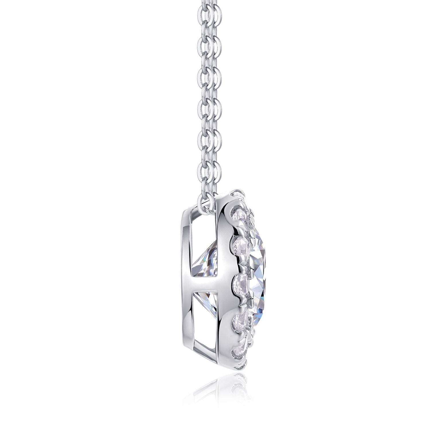 2CT Moissanite Starry Night Pendant Necklace