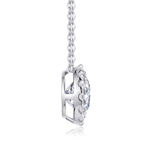 2CT Moissanite Starry Night Pendant Necklace