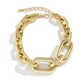 Chunky Gold Chain Link Choker Necklace
