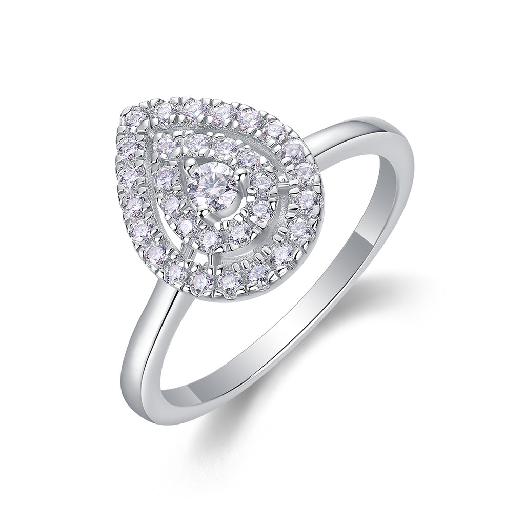 Luxury Moissanite Sterling Silver Ring
