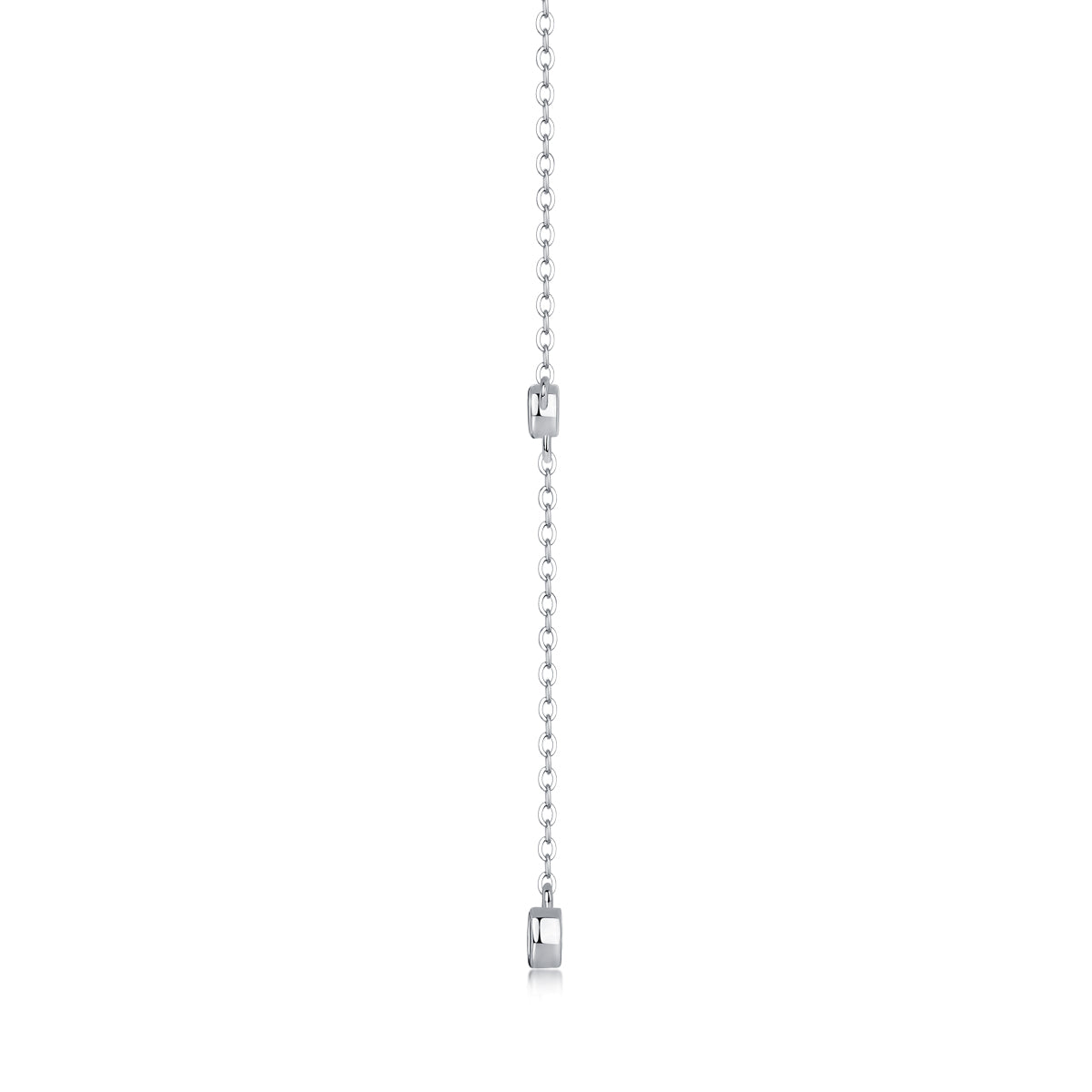 Moissanite Tassel Pendant Necklace - S925 Sterling Silver