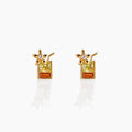 Mixed Drink Gold Plated Stud Earrings