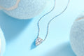 Water Drop Pear-Cut Moissanite Pendant Necklace – S925 Sterling Silver with Platinum Plating