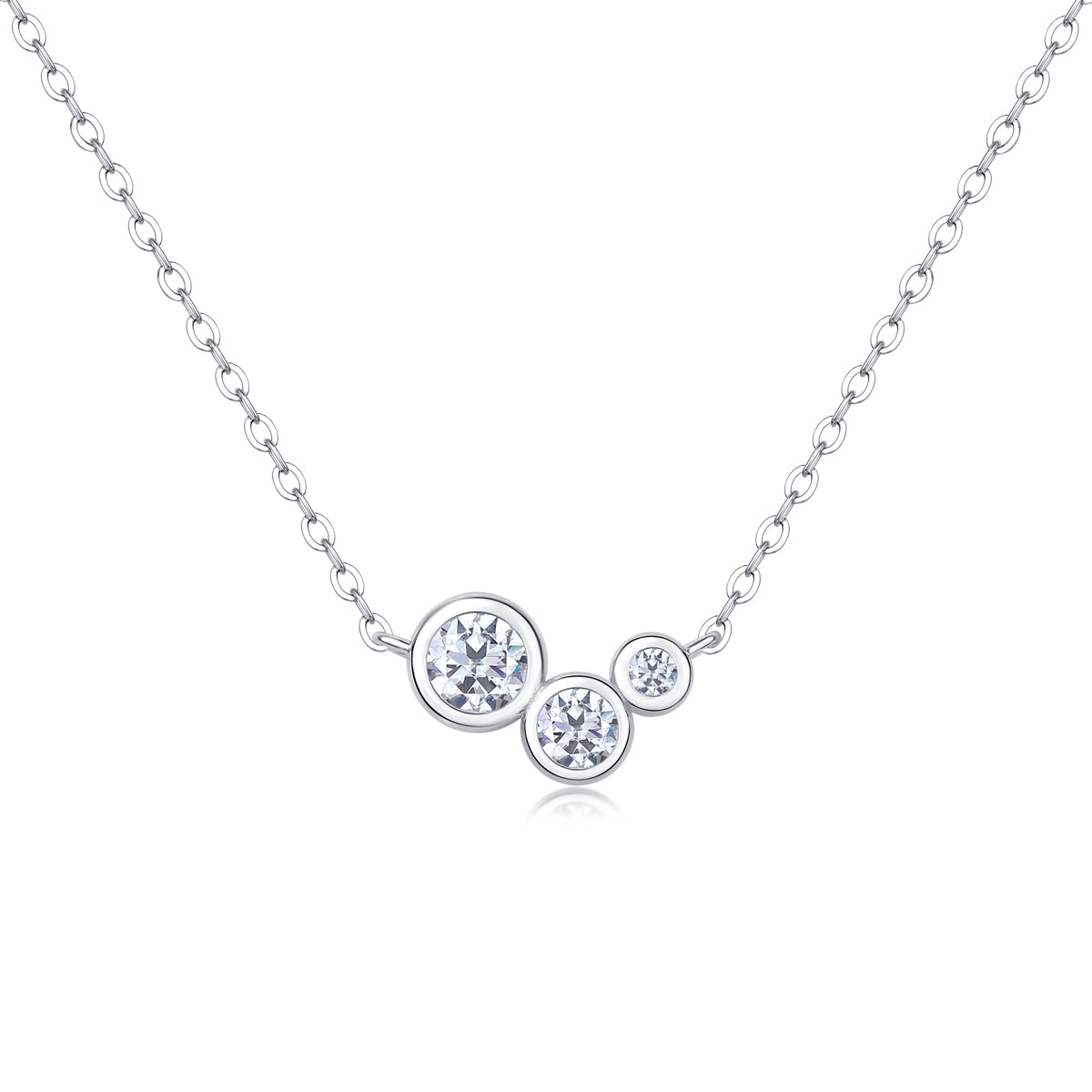 Moissanite White Dew Pendant Necklace