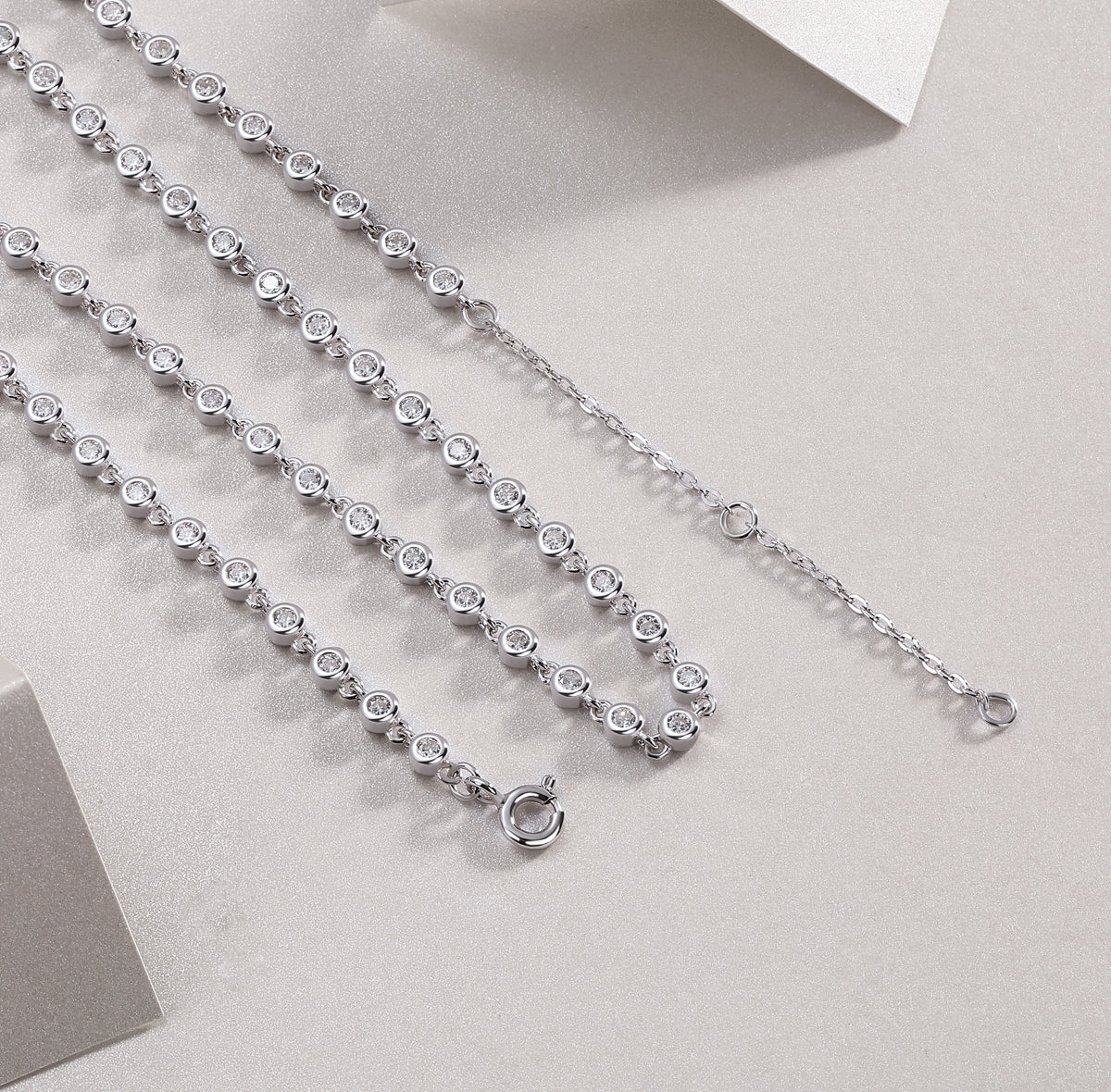 Heart to Heart Moissanite Pendant Necklace – S925 Sterling Silver with Platinum Plating