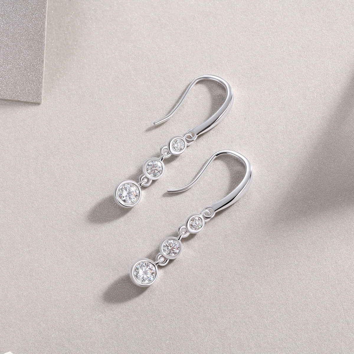 Multi-Stone Moissanite Earrings - S925 Sterling Silver