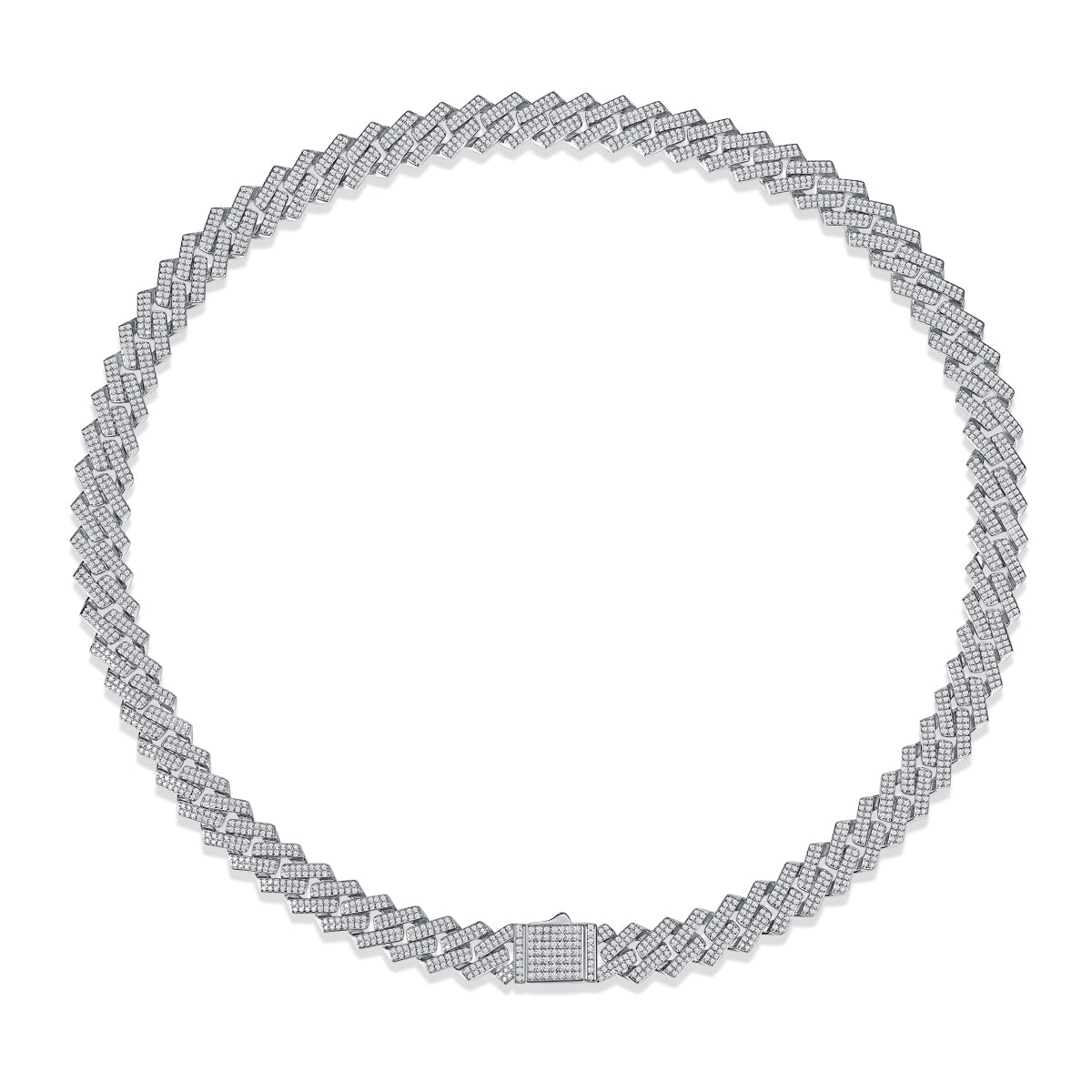 Luxury Moissanite Tennis Necklace - 925 Sterling Silver