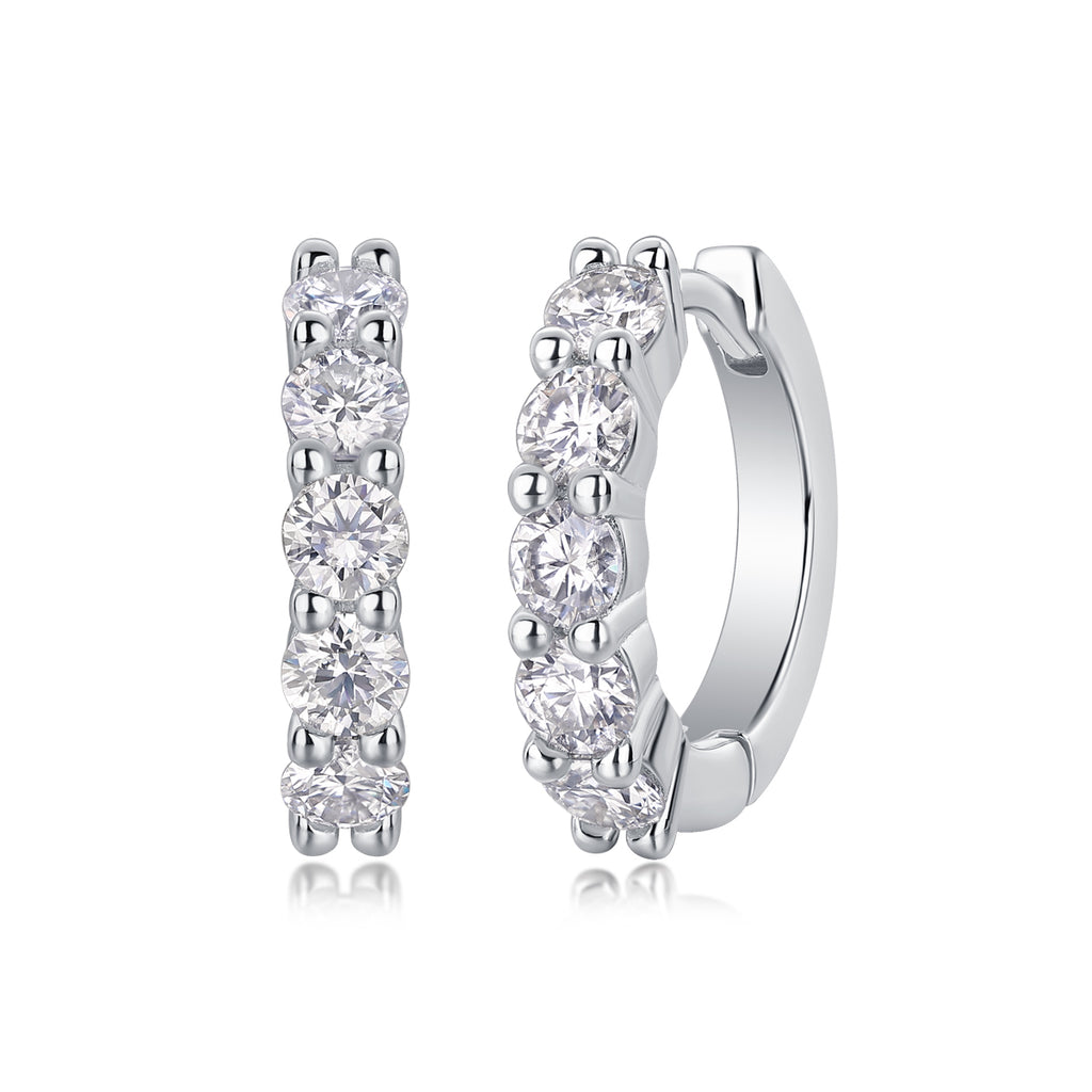 Moissanite Stud Earrings - S925 Sterling Silver