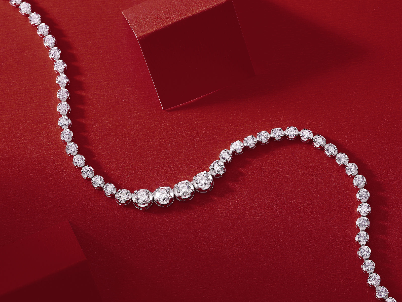 Multi-Stone Moissanite Sterling Silver Statement Necklace