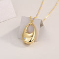 Moissanite Pendant Necklace - S925 Sterling Silver with Gold Plating