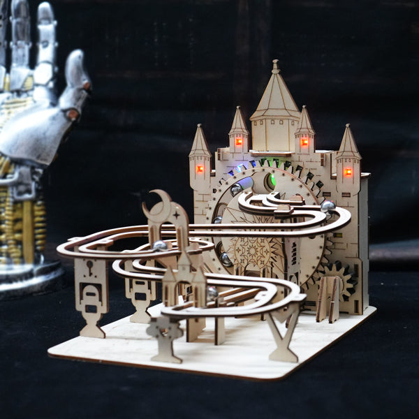 Electric Marble Run 3D Wooden Puzzle Kit