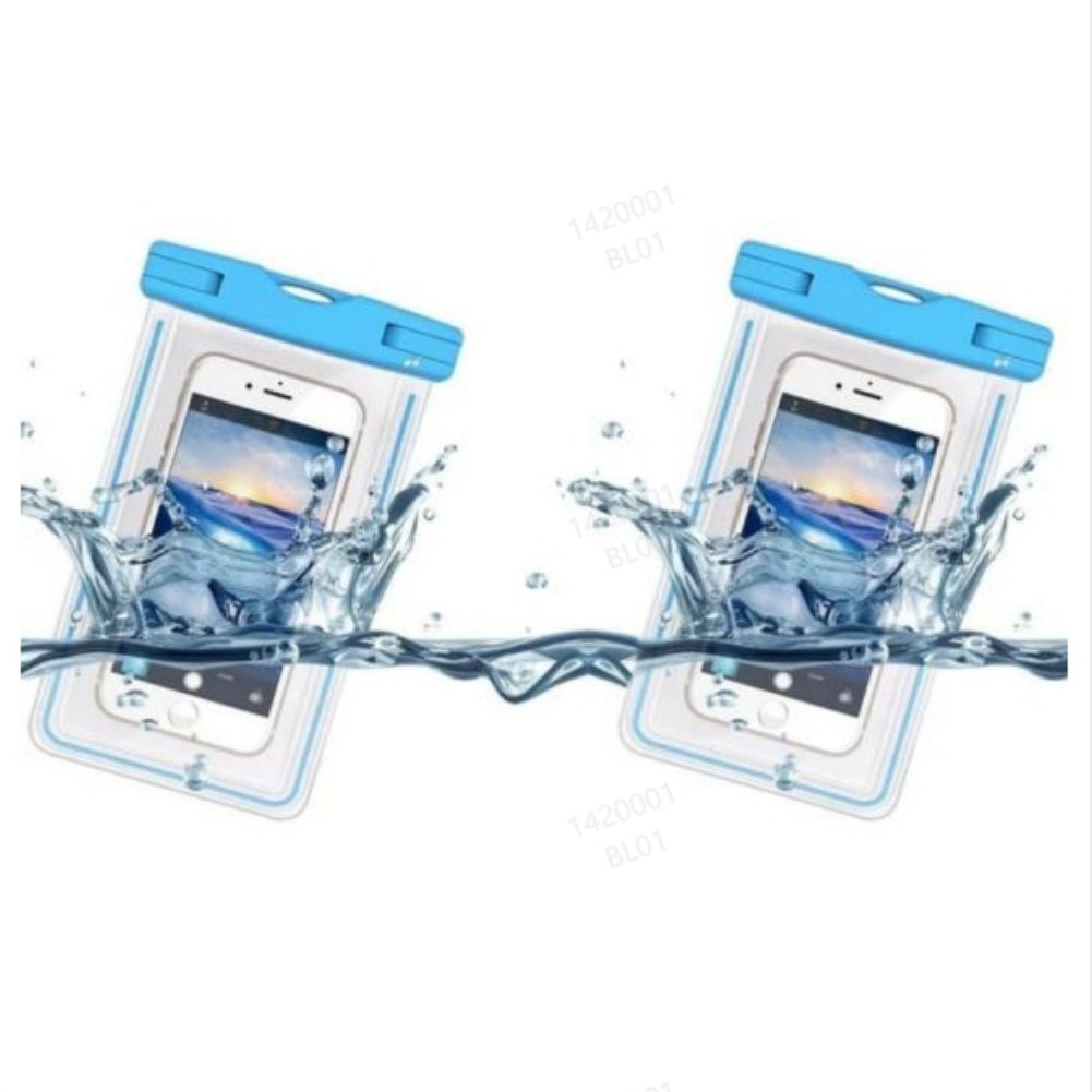 Waterproof Phone Pouch (2-Pack) - Universal Dry Bag for Swimming & Water Sports