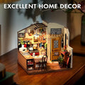 Happy Kitchen Miniature Dollhouse with LED Light