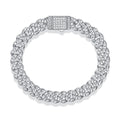 Luxury Moissanite Sterling Silver Bracelet