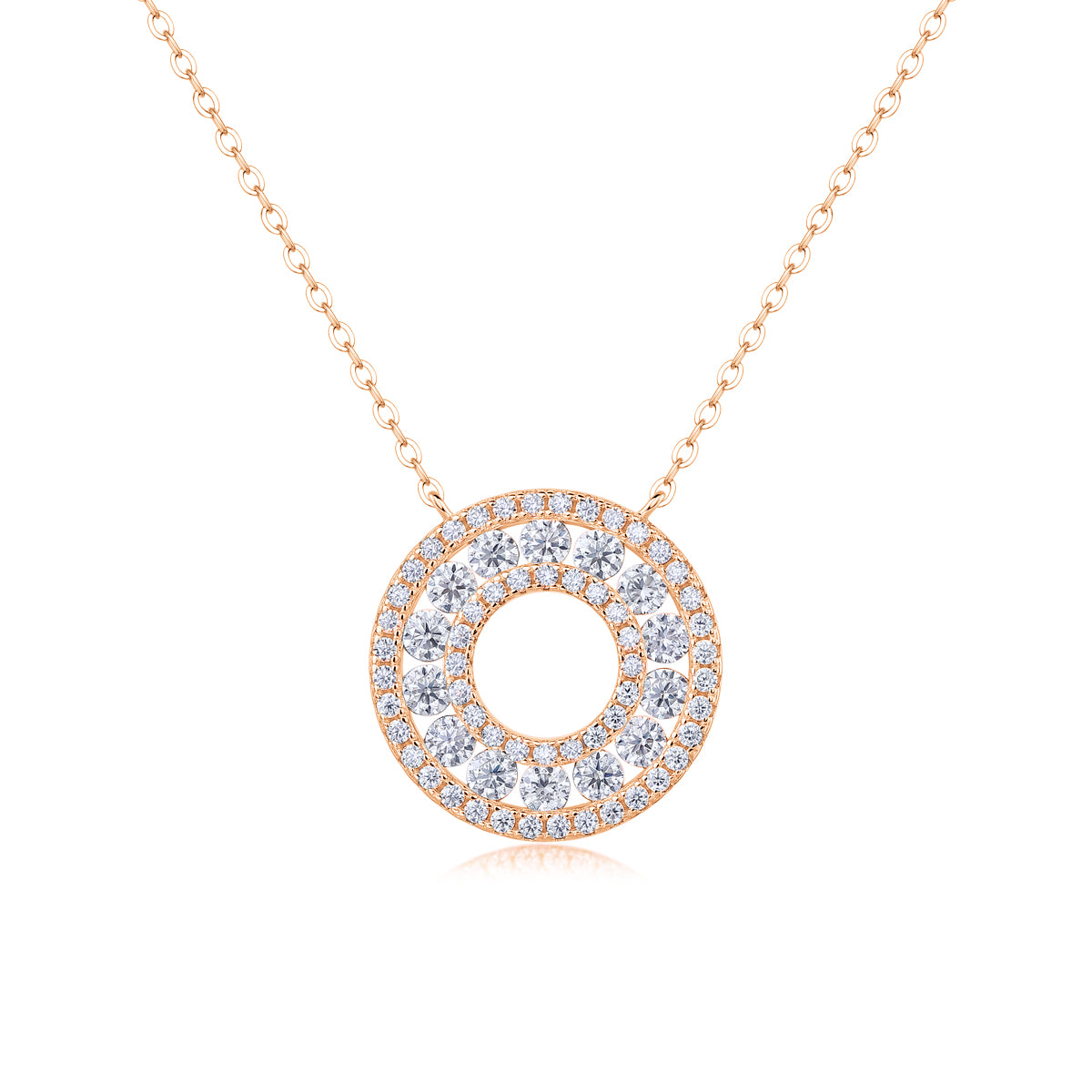 Moissanite Pendant Necklace – S925 Sterling Silver