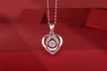 0.5 Carat Moissanite Heart Pendant Necklace