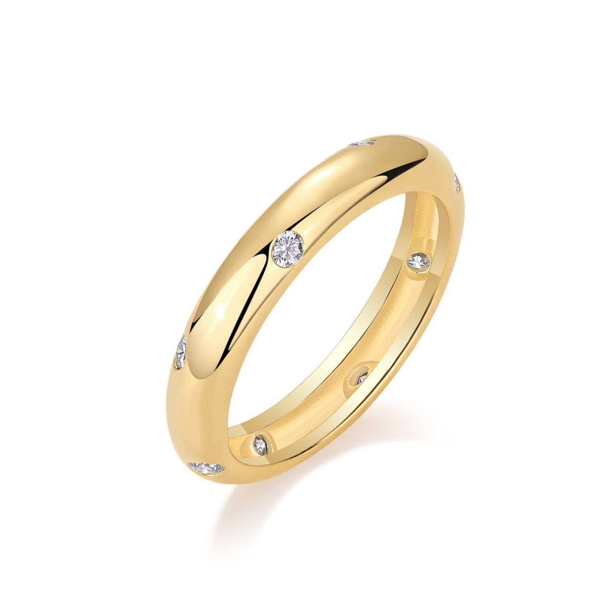 Moissanite Starry Sterling Silver Ring
