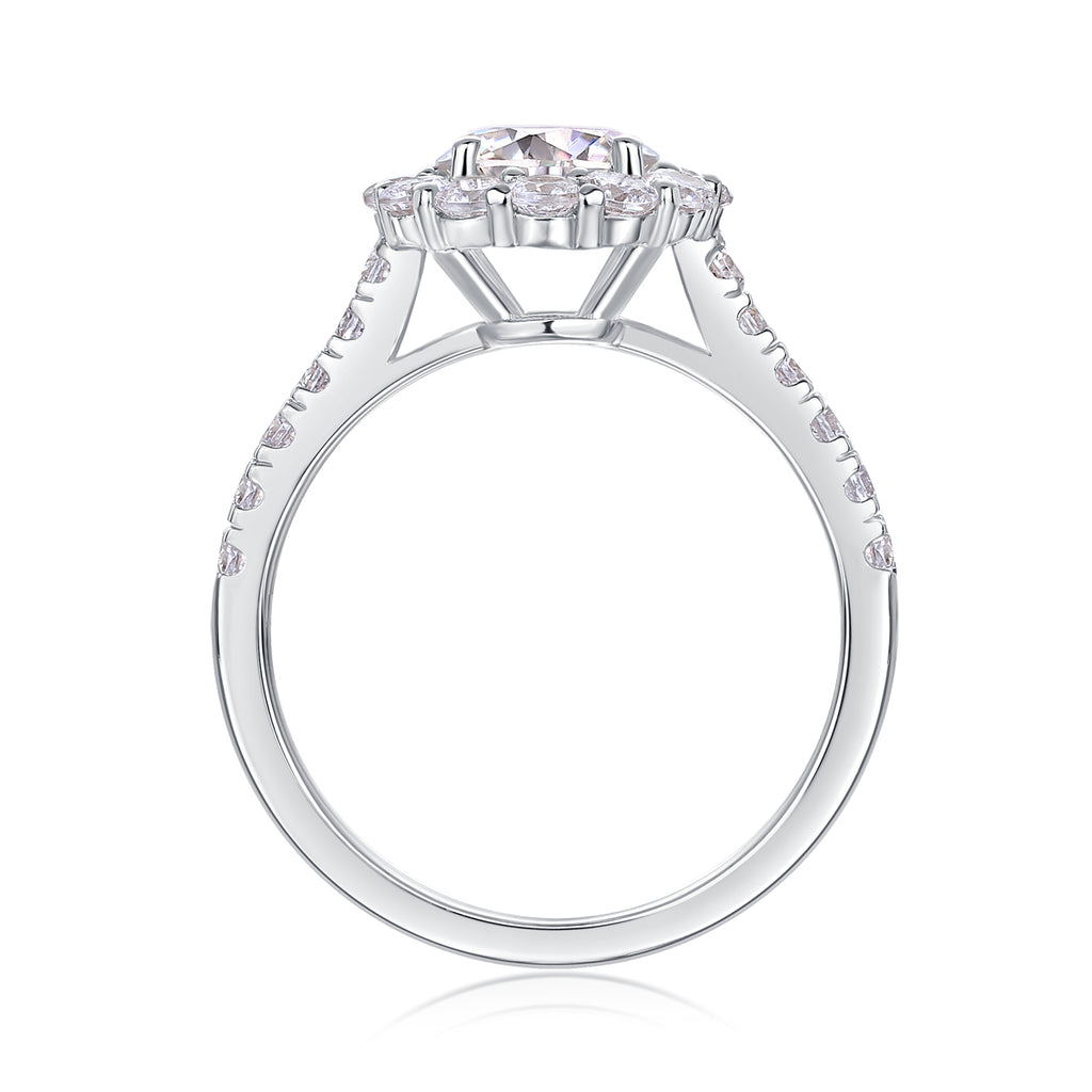 1-Carat Moissanite Wedding Ring – S925 Sterling Silver