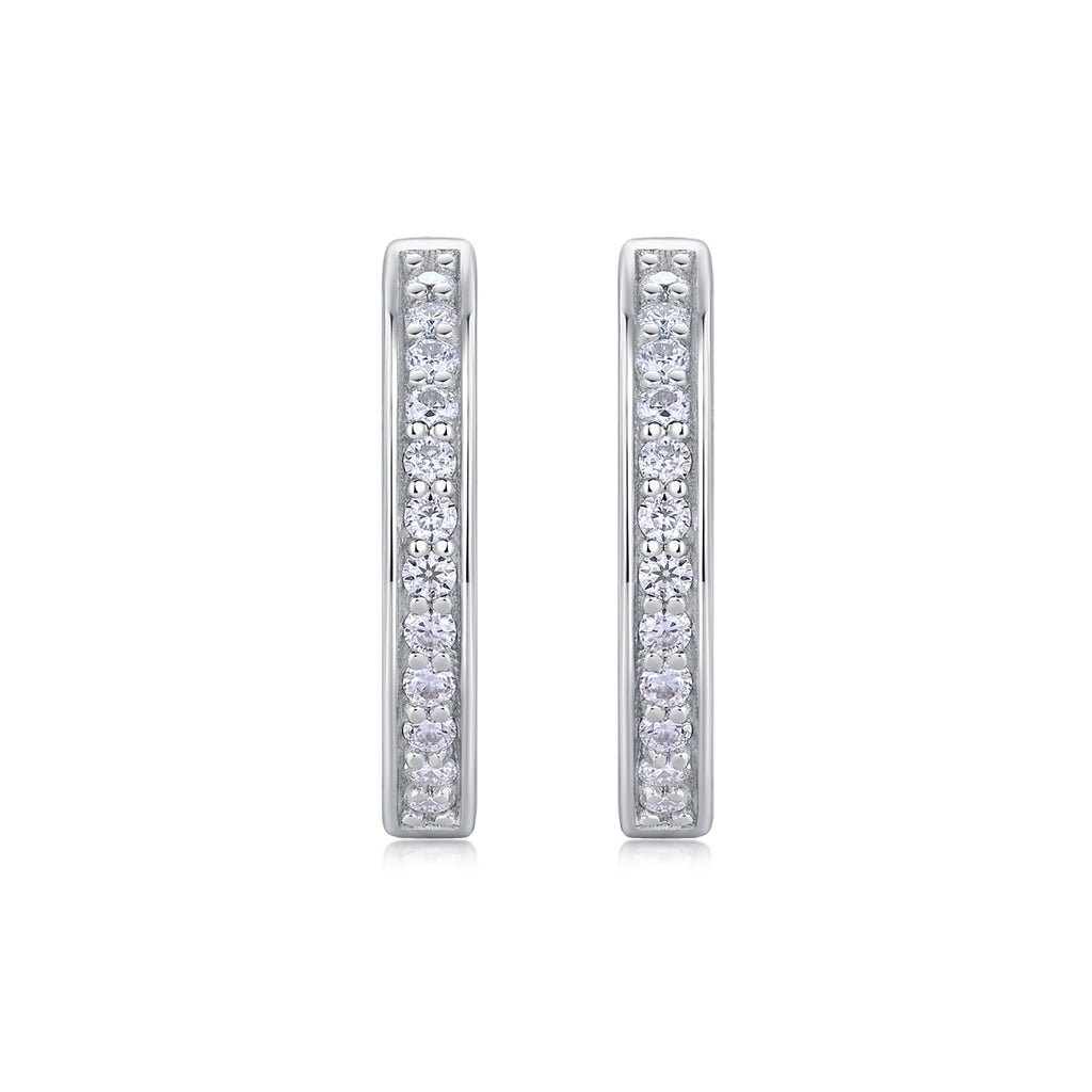 Moissanite Dew Drop Stud Earrings in S925 Sterling Silver