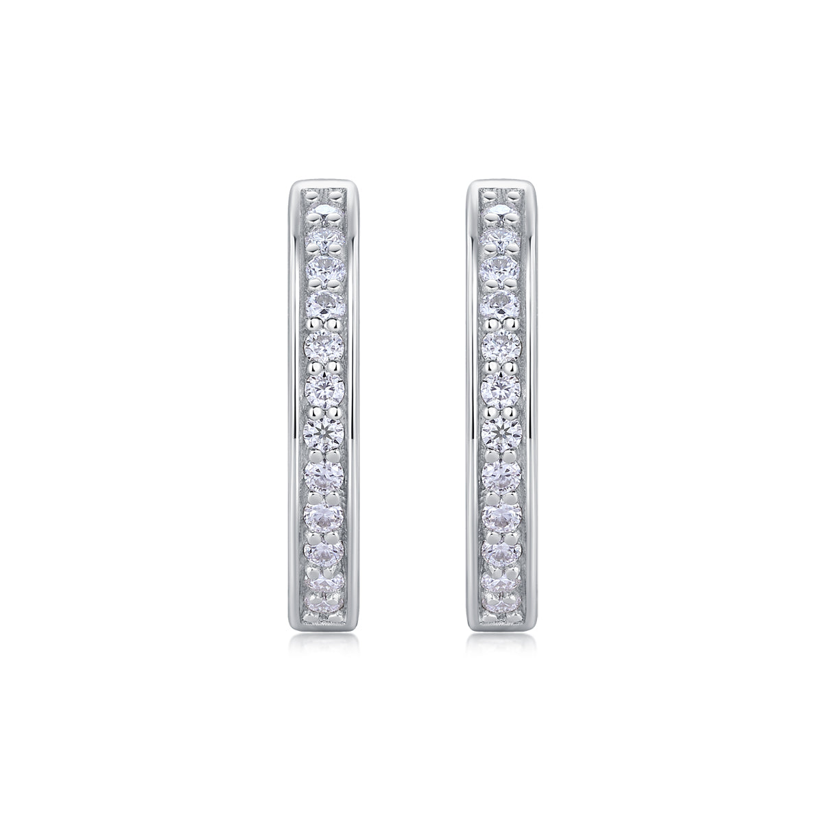 Moissanite Dew Drop Stud Earrings in S925 Sterling Silver