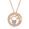 Hope Pendant Necklace - 925 Sterling Silver with 5A Cubic Zirconia