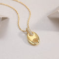 Cloud Moissanite Pendant Necklace - S925 Sterling Silver with Gold Plating