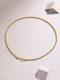 Stars Overlapping Moissanite Pendant Necklace — 0.5ct, S925 Sterling Silver, Gold-Plated