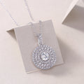 0.5 Carat Moissanite Necklace - S925 Sterling Silver Platinum-Plated with Chain