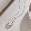 2 Carat Moissanite Necklace - S925 Sterling Silver Platinum-Plated with Chain