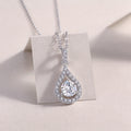 1CT Moissanite Heart Charm Pendant Necklace