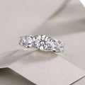 Full Pavé Moissanite Cocktail Ring in S925 Sterling Silver