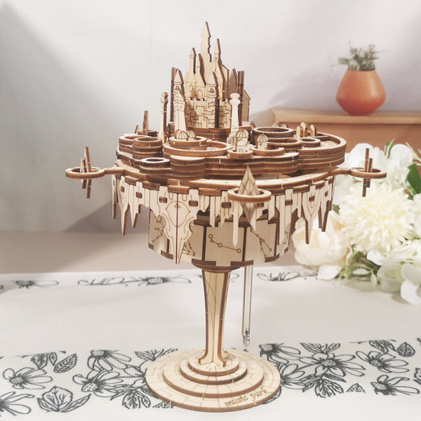 You Are My Sunshine Castle 3D Wooden Music Box Puzzle