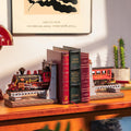Robotime Steam Train Book Nook - 3D Wooden Puzzle Bookend
