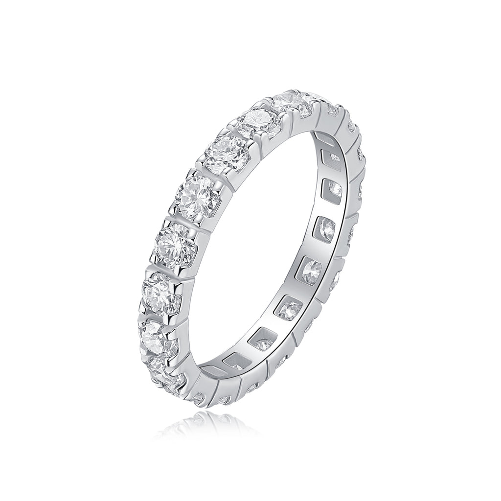 Moissanite Starry Sky Sterling Silver Ring
