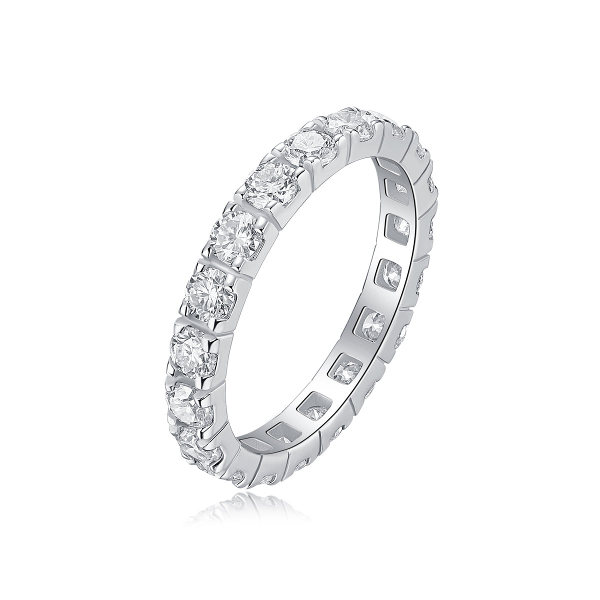 Moissanite Starry Sky Sterling Silver Ring