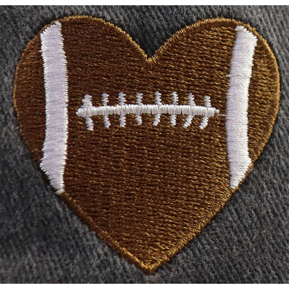 Football Heart Baseball Cap - Unisex Adjustable Hat for Football Fans