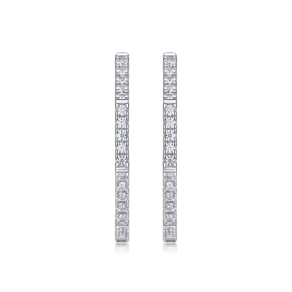 Moissanite Star Stud Earrings in S925 Sterling Silver