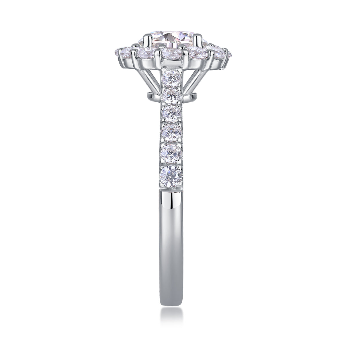 1-Carat Moissanite Wedding Ring – S925 Sterling Silver