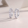 Moissanite Stud Earrings - S925 Sterling Silver Platinum-Plated (Pair)