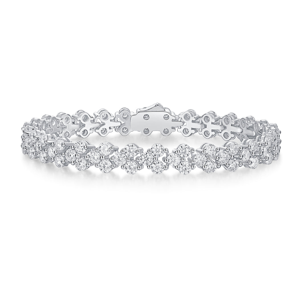 Luxury Moissanite Tennis Bracelet - 925 Sterling Silver