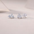 0.3 Carat Moissanite Stud Earrings - S925 Sterling Silver (Pair)